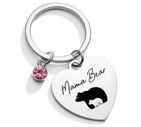 Bear Mama Keyring Gift for Mum from Daughter Son Mother's Day Christmas | This is Dedicated to All Mothers Who are Fiercely Protective of Their Children.