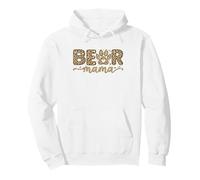 BEAR Mama Leopard Print Creature Footprint Pullover Hoodie
