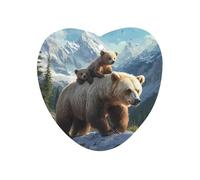 Bear Mama Wild Anima Car Air Freshener Decorative Hanging Aromatherapy Tablets for Car Trucks Love form