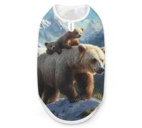 Bear Mama Wild Anima Dog Shirts Pullover Pet Vest T-shirts for Small Medium Dogs & Cats