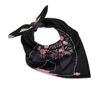 Bear Mama Women's Head Scarf Hair Square Scarves Headscarf for Sleeping Travel Beach 18"x18"