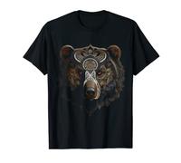Bear Mandala Fantasy Creative Animal Motif Bear T-Shirt