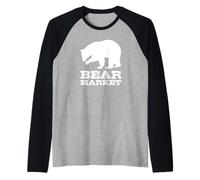 Bear Market Stock Market Humor Finance Raglan Baseball Tee