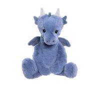 Bear & Me Draco Dragon Teddy Bear Soft Plush Denim Blue Animal Cute Toy Stuffed - 13.5 Inches Tall