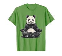 Bear Meditation Spirituality Buddhist Hindu Zen Buddha T-Shirt, Men, Grass Green, Medium