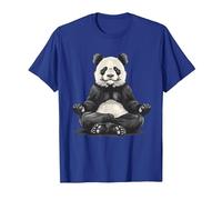 Bear Meditation Spirituality Buddhist Hindu Zen Buddha T-Shirt, Men, Royal Blue, Medium