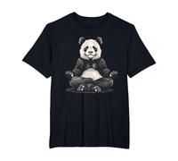 Bear Meditation Spirituality Buddhist Hindu Zen Buddha T-Shirt, Men's Big and Tall, Black, 5X Tall