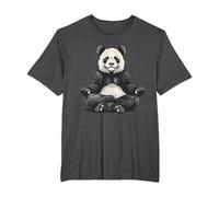 Bear Meditation Spirituality Buddhist Hindu Zen Buddha T-Shirt, Men's Big and Tall, Dark Heather Grey, 2X Tall
