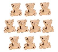 Bear Metal Buttons, Cute Bear Shaped Metal Buttons, Sewing Bear Shape Gold Button Decor Sweaters Buttons for Men Women(10 pcs)