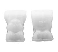 Bear Mold 2PCS Cute Teddy Bear Silicone Mold Non Stick Soft Silicone Moulds for Chocolate, Ice Cubes, Candle, Pudding, Soap, L for Kitchen