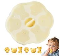 Bear Mold | Easy Release 6 Cavities Cute Cartoon Moulds - Bear Fondant Molds - for Baking Cookie Decoration Cupcake Topper Making Clay Resin Epoxy Gum Paste Home Kitchen