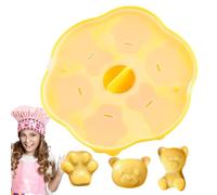 Bear Mold,Easy Release 6 Cavities Cute Cartoon Moulds - Chocolate Bear Molds | for Baking Cookie Decoration Cupcake Topper Making Clay Resin Epoxy Gum Paste Home Kitchen