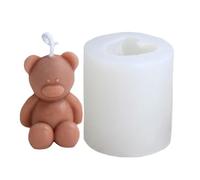 Bear Molds - 3D Cute Bear Silicone Mould | DIY Candle Soap Mould, Silicone Mold for Fondant, Chocolate, Cake Decor, Candle, Soap, Plaster Ornament, Resin Art