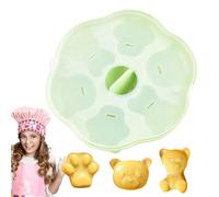 Bear Molds for Chocolate - Making Baking Tray Moulds with 6 Cavities | Cute Bear Molds | for Making Candy Cookie Decoration Cupcake Topper Clay Resin Epoxy Gum Paste Home Kitchen