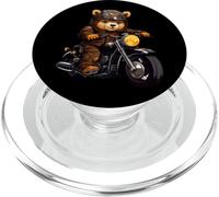 Bear Motorcyclist/Motorcycle Bear PopSockets PopGrip for MagSafe