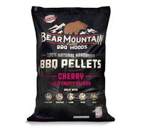 Bear Mountain BBQ 100% All-Natural Hardwood Pellets - Cherry Flavor (20 lb. Bag) Perfect for Pellet Smokers, or Any Outdoor Grill | Mild, Fruity Wood-Fired Flavor
