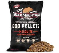 Bear Mountain BBQ Premium All Natural Earthy and Bold Mesquite Smoker Wood Chip Pellets For Outdoor Gas, Charcoal, and Electric Grills, 40 Pound Bag