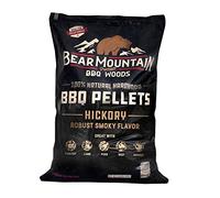 Bear Mountain Premium BBQ Woods 100 Percent All Natural Hardwood Hickory Pellets, Perfect for Pellet Smokers & Grills for Wood-Fired Flavor, 20 Lb Bag