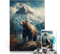 Bear MountainsPuzzle for teenagers 1000 Pieces Help the brain exercise addictive toys to cultivate patience Secret Santa Gifts 38x26cm