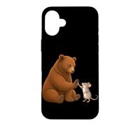 Bear Mouse or Rat Heartwarming Friendship Case for iPhone 16 Plus