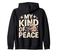 Bear My Kind Of Peace Zip Hoodie