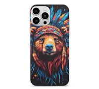 Bear Native Indian Chief Cell Phone Basic Cases TPU Soft Cover Shockproof Slim Phone Case Compatible with iPhone 13 Mini/13/13 Pro/13 Pro Max