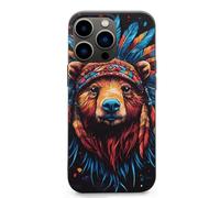 Bear Native Indian Chief Cell Phone Basic Cases TPU Soft Cover Shockproof Slim Phone Case Compatible with iPhone 13 Mini/13/13 Pro/13 Pro Max