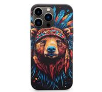Bear Native Indian Chief Cell Phone Basic Cases TPU Soft Cover Shockproof Slim Phone Case Compatible with iPhone 13 Mini/13/13 Pro/13 Pro Max