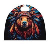 Bear Native Indian Chief Small Cape for Unisex Halloween Costume Outfits Cosplay Party Accessories
