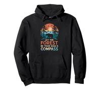 bear nature forest be your soul compass mountain tree Pullover Hoodie