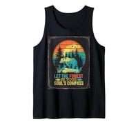 bear nature forest be your soul compass mountain tree Tank Top
