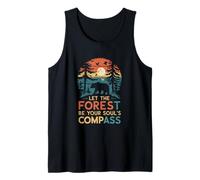 bear nature forest be your soul compass mountain tree Tank Top