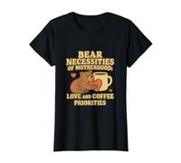Bear Necessities of Motherhood Love and Coffee T-Shirt
