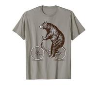 Bear on Bike Cute Grizzly Bicycling T-Shirt