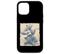Bear on Log Playing Guitar Singer-Songwriter Gift Case for iPhone 12/12 Pro
