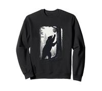 Bear on the Beehive Vintage Forest Nature Motif Gift Sweatshirt