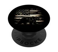 Bear Outdoors American Camouflage USA Flag Retro Forest PopSockets Adhesive PopGrip