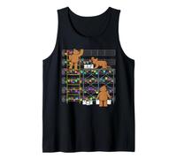 Bear Painters at Work - Cute Music Sheet Tank Top