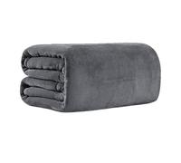 Bear & Panda Flannel Fleece Throw Blanket G Large Travel Sofa Bed Blanket Super Soft Fluffy Warm Throws Microfibre Blanky (Dark Grey, 200 x 240 cm)