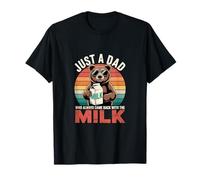 Bear Papa Just A Dad Who Always Came Back With The Milk T-Shirt