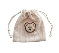 Bear Pattern Chain Storage Bag Travel Friendly String Bag Clip Organizers for Women Great for Travel Baby Clip Storage Earphone Cute Bear Cosmetic Women Makeup Organizers