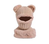 Bear Pattern Hat Adult Soft Plush Hat Thicken Female Versatiles Stylish For Ladies And Kids Comfortable Fuzzy