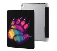 Bear Paw LGBT Rainbow Flag Gay Case Compatible for IPAD Pro (10.5in) /IPAD Air3(10.5in) Tablet Cases Protective Stand Cover