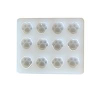 Bear/Paw/Little Love Hairpin Mold Resin Casting Silicone Epoxy Love Keychain Pendant Jewelry Silicone Hairpin Molds for Epoxy Resin