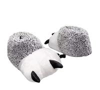 Bear Paw Plush Slippers for Adults and Kids, Funny Cartoon Claw House Sllipper Shoes, Warm Fluffy Indoor Winter Footwear, Waterproof Cozy Animal Style Home Footwear for Couples, Size 27-29cm