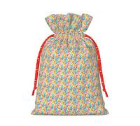 Bear Paw Print Drawstring Gift Reusable Eco-Friendly Bags Pouches For Birthday Party Favors