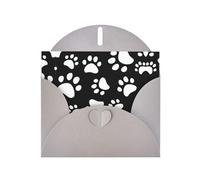 bear paw print Gray prints Greeting Cards 6x4-inch with Envelope | Perfect for writing greetings and thank-you notes