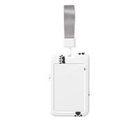 Bear Paw Printed Card Badge Holder with Neck Strap, Vertical Cards Holder Anti-Scratch and Easy-Scan, for Office, School