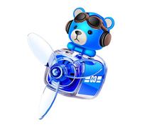 Bear Pilot Car Air Freshener - 5.5 x 5 x 8 cm Mini ABS Car, Natural Plant Odours Removal, Dashboard Fragrance Device, Refreshing Vehicle Fragrance Dispenser for the Daily Way to Work