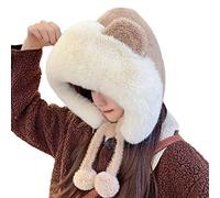 Bear Plush Soft Hat With Ear Flap Party Hat Stuffed Animal Dress Up Costume Cozy Fleece Winter For Kids Teens Bear Ears Adult Toddler Baby Kids Toddler
